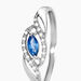Bague Syriana Or Blanc Saphir Et Diamant - Bagues solitaires Femme | Histoire d’Or