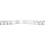 Bracelet Identit&eacute; Casper Maille Gourmette Argent Blanc - Gourmettes Homme | Histoire d&rsquo;Or