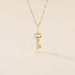 Pendentif Fatilia Clef Coeur Or Jaune - Pendentifs Famille | Histoire d&rsquo;Or