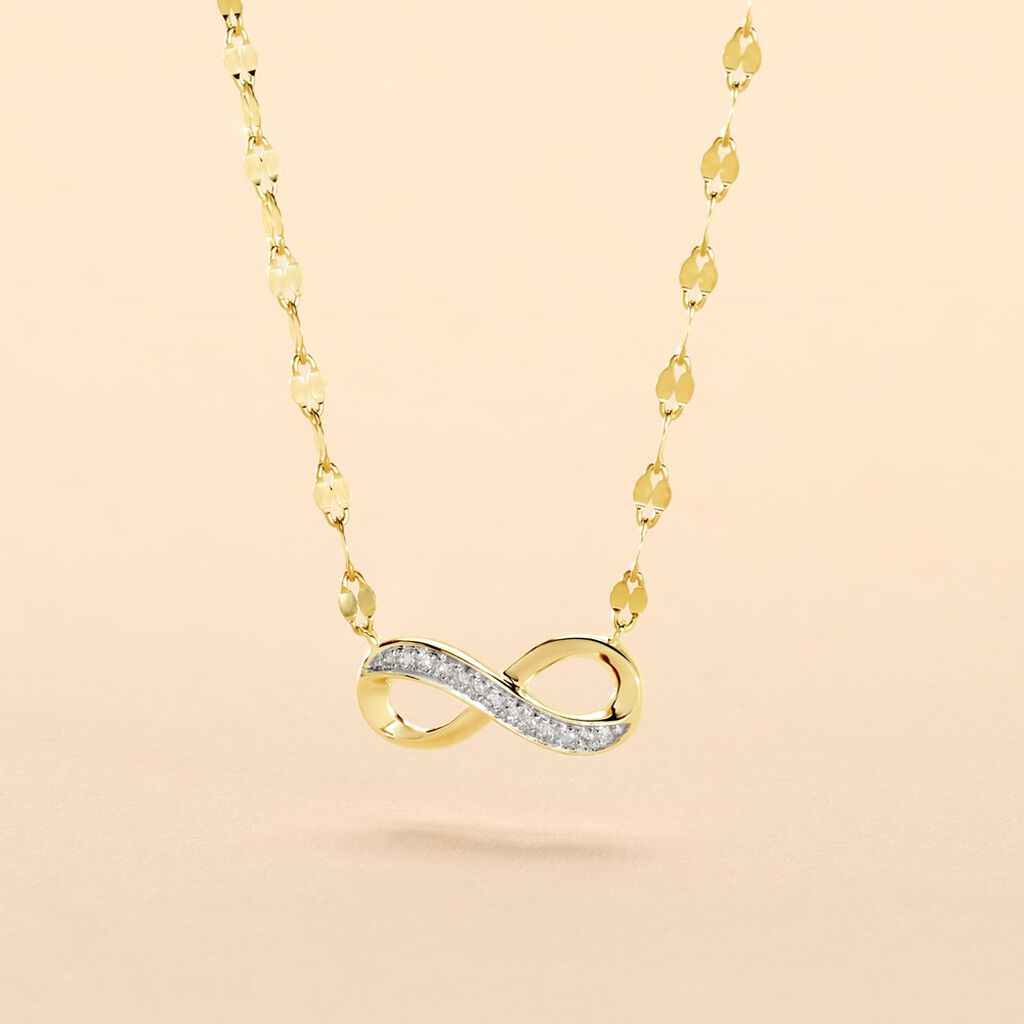 Collier Or Jaune Abimael Diamants - F&ecirc;te des m&egrave;res Femme | Histoire d&rsquo;Or