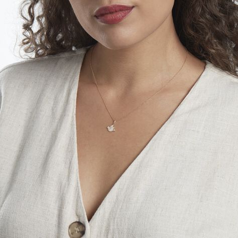 Pendentif Cagiris Or Jaune Oxydes De Zirconium - Pendentifs Femme | Histoire d’Or