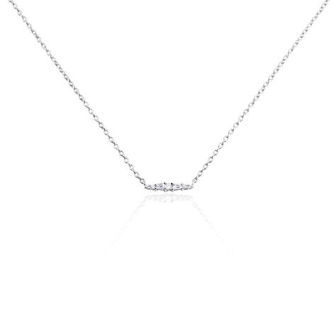 Collier Adriaan Argent Blanc Oxyde De Zirconium - Colliers fantaisie Femme | Histoire d’Or