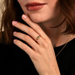 Bague Memory Plaqu&eacute; Or Jaune Aventurine - Bagues solitaires Femme | Histoire d&rsquo;Or