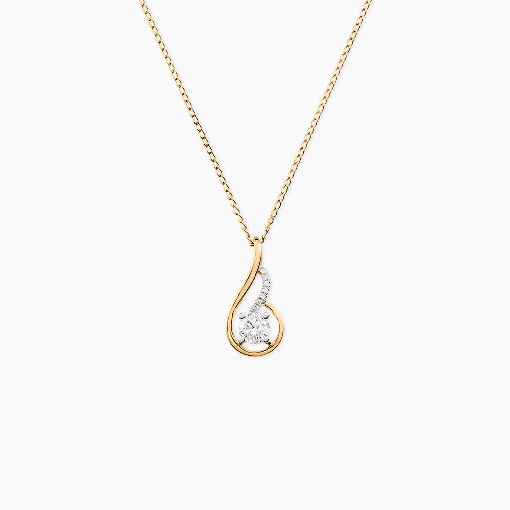 Collier Koline Or Jaune Oxyde De Zirconium - Colliers Femme | Histoire d&rsquo;Or