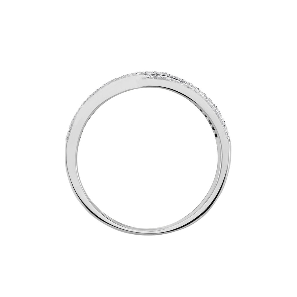 Bague Elyne Or Blanc Diamant - Bagues avec pierre Femme | Histoire d’Or