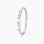 Bague 1986 Or Blanc Diamant - Bagues avec pierre Femme | Histoire d&rsquo;Or