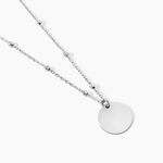 Collier Argent Blanc Mireio - Colliers Naissance Femme | Histoire d&rsquo;Or