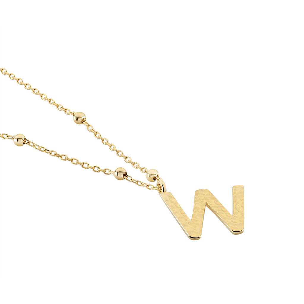 Collier Plaqué Or Jaune Lettra - Colliers fantaisie Femme | Histoire d’Or