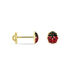 Boucles D'oreilles Puces Or Jaune Helidie Email - Clous d'oreilles Enfant | Histoire d’Or