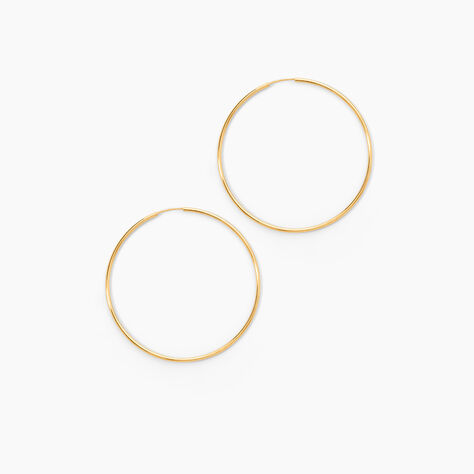 Cr&eacute;oles Dominae Flexible Or Jaune - Boucles d'oreilles cr&eacute;oles Femme | Histoire d&rsquo;Or