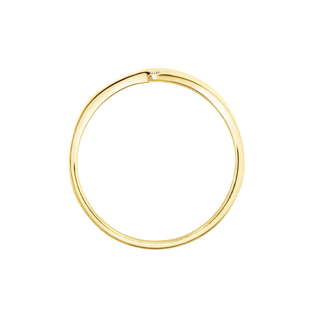 Bague Or Jaune Possana Diamants - Bagues avec pierre Femme | Histoire d&rsquo;Or