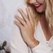 Bague Urbane Platine Blanc Diamant - Bagues solitaires Femme | Histoire d’Or