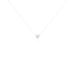 NYLON 4 Damen Collier Silber 925 Zirkonia Wei&szlig; 0,1 ct Viereck - Colliers fantaisie Femme | Histoire d&rsquo;Or