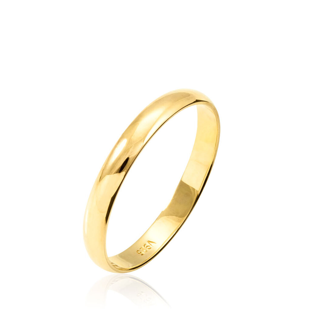 Alliance Meredithe Demi Jonc Classique Or Jaune - Alliances Famille | Histoire d’Or