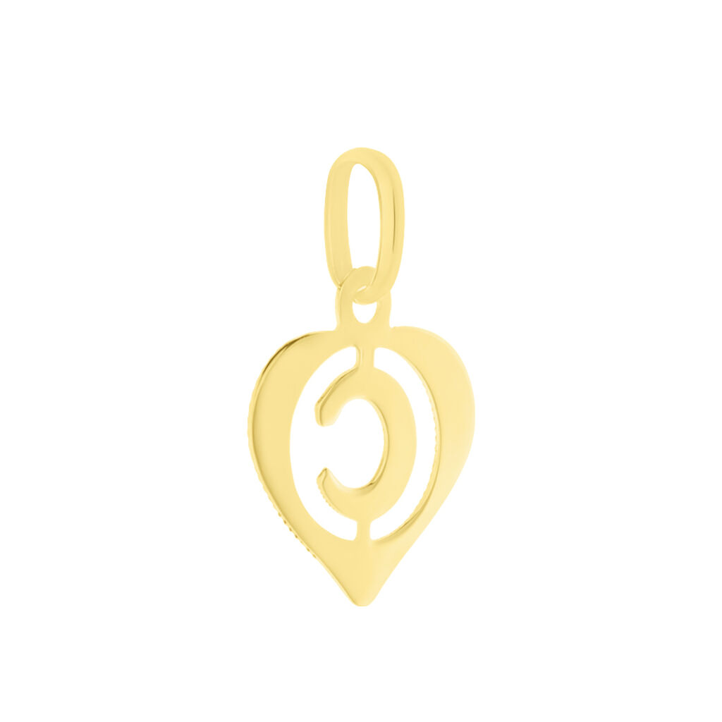 Pendentif Eudocie Coeur Lettre Or Jaune - Pendentifs Femme | Histoire d’Or