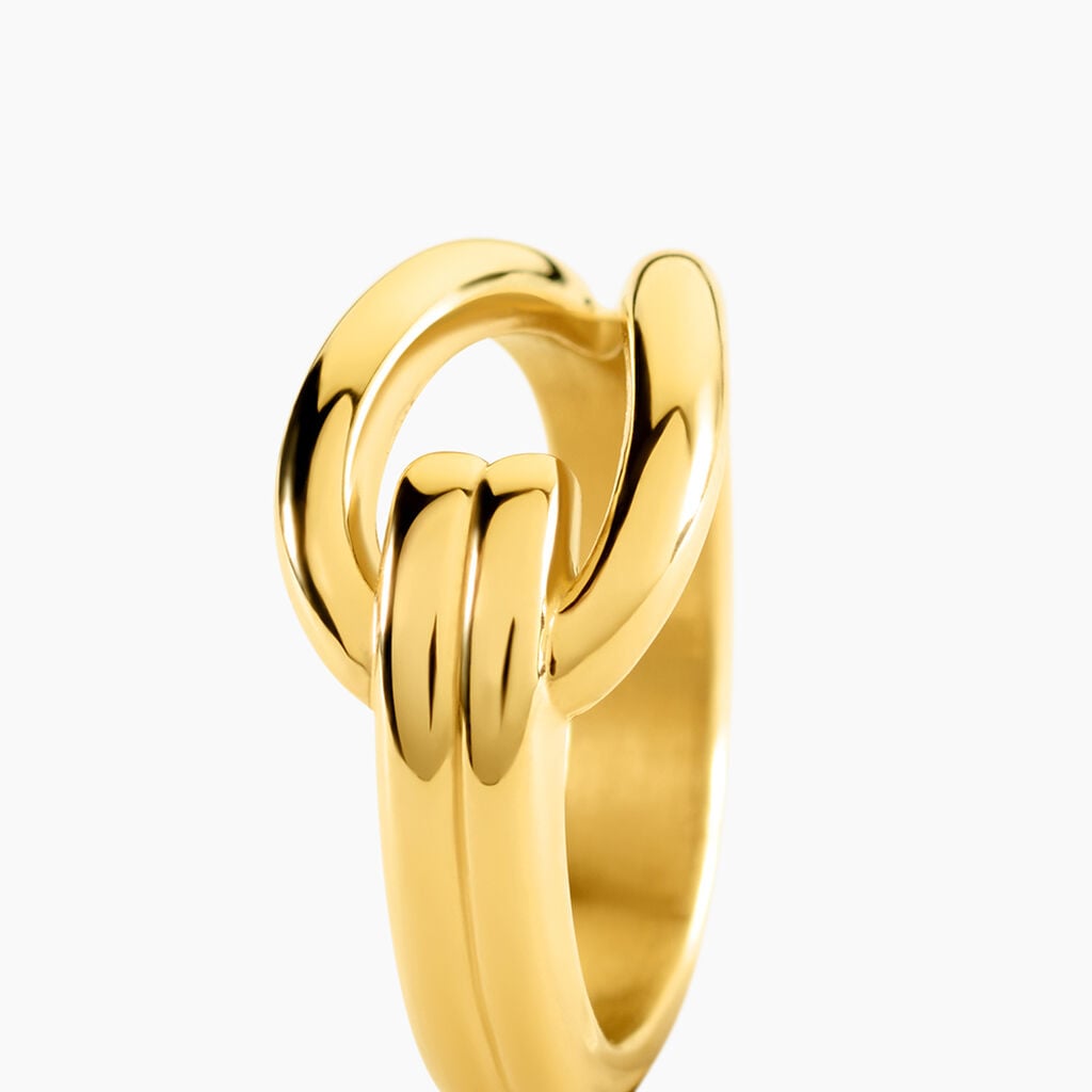 Bague Acier Jaune - Bagues fantaisie Femme | Histoire d&rsquo;Or