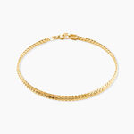 Bracelet Izel Maille Anglaise Or Jaune - Bracelets cha&icirc;ne Femme | Histoire d&rsquo;Or