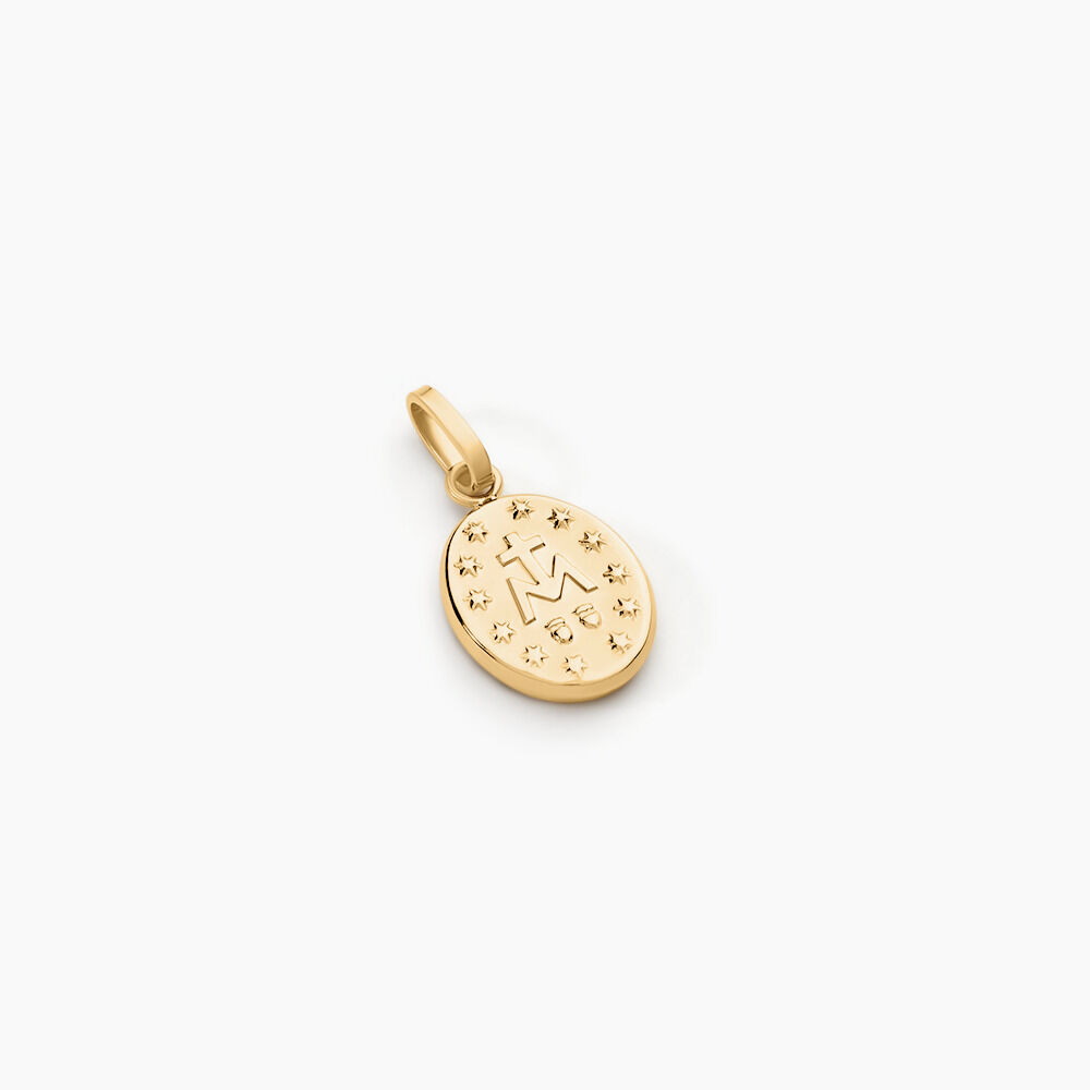 Pendentif Santos Or Jaune - Pendentifs Bapt&ecirc;me Famille | Histoire d&rsquo;Or