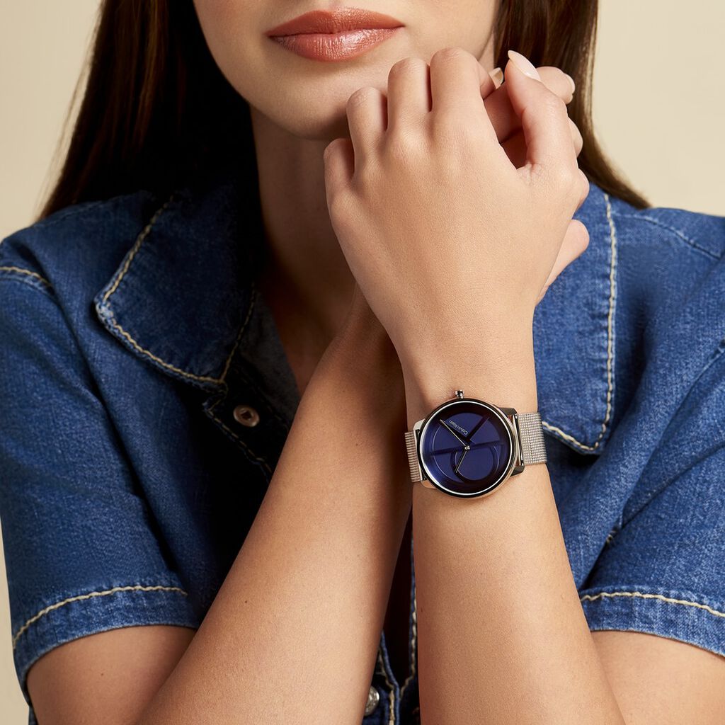 Montre Calvin Klein Iconic Mesh Bleu - Montres Femme | Histoire d’Or