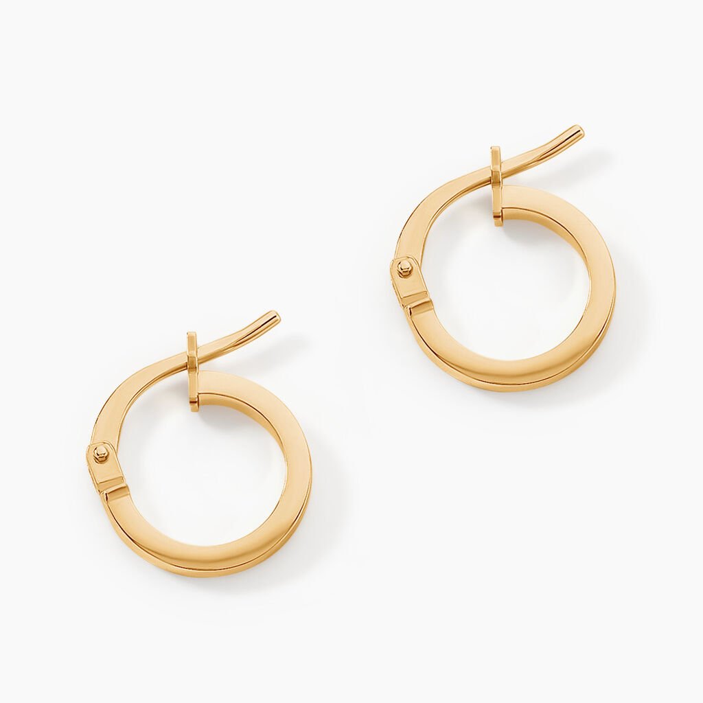 Créoles Thyrza Or Jaune - Boucles d'oreilles créoles Femme | Histoire d’Or