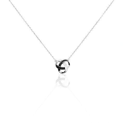 Collier Melina Argent Blanc Oxyde De Zirconium - Colliers fantaisie Femme | Histoire d&rsquo;Or