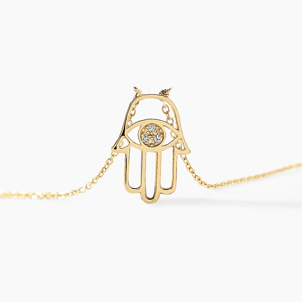 Collier Jamal Or Jaune Diamant - Colliers Femme | Histoire d’Or