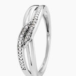 Bague Ilariane Or Blanc Diamant - Bagues avec pierre Femme | Histoire d&rsquo;Or