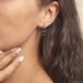 Boucles D'oreilles Pendantes Celinia Argent Blanc Céramique Et Oxyde - Boucles d'oreilles fantaisie Femme | Histoire d’Or