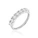 Demi-alliance Eloisa Or Blanc Diamants Synthétique - Alliances Femme | Histoire d’Or