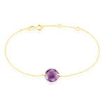 Bracelet Ludmille Or Jaune Amethyste - Bracelets Femme | Histoire d&rsquo;Or