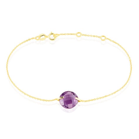 Bracelet Ludmille Or Jaune Amethyste - Bracelets Femme | Histoire d&rsquo;Or