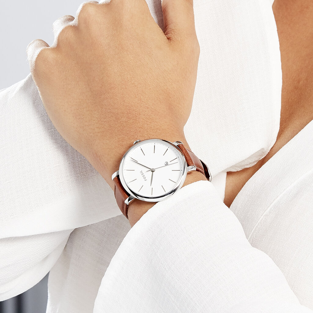 Montre Fossil Fsl Jacqueline Blanc - Montres Femme | Histoire d’Or