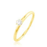Bague Solitaire Natalia Or Jaune Diamant - Bagues solitaires Femme | Histoire d&rsquo;Or