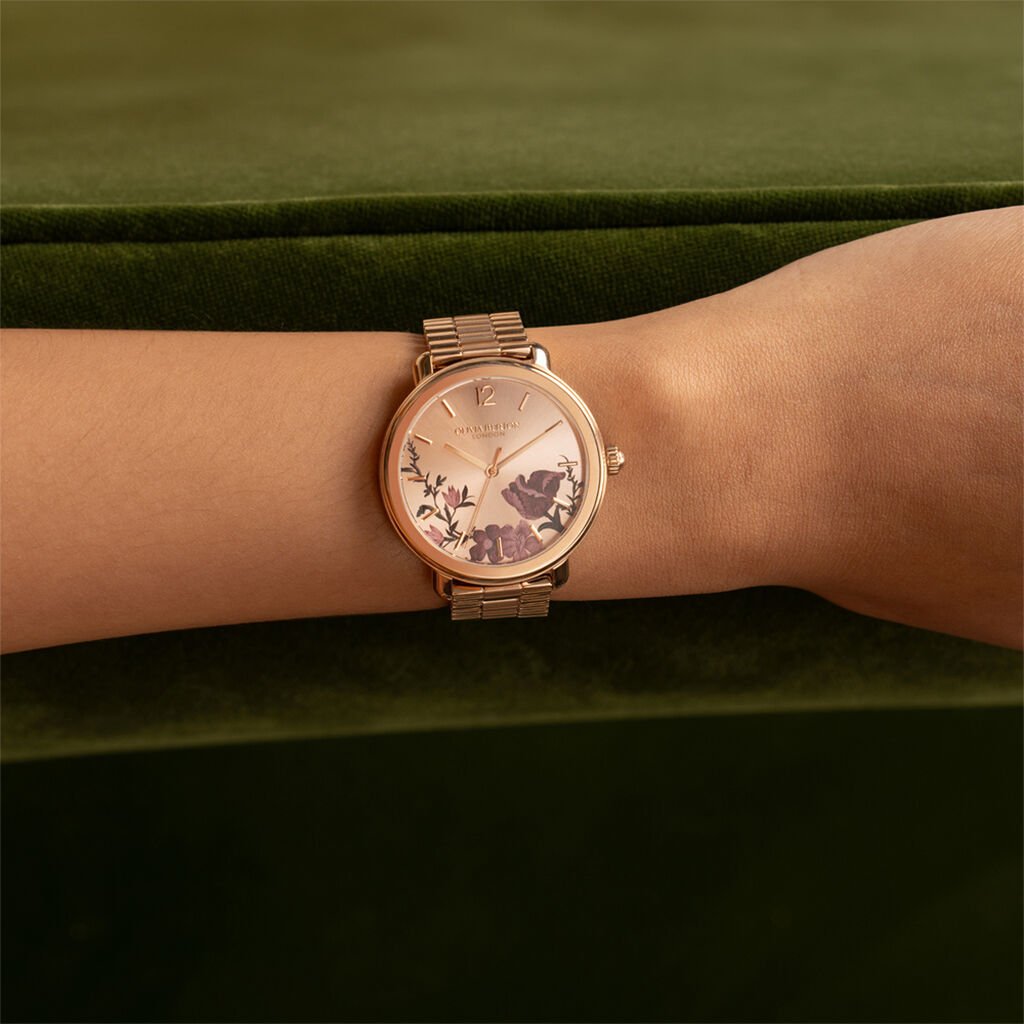 Montre Olivia Burton Vintage Floral Rose - Montres Femme | Histoire d’Or