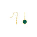 Boucles D'oreilles Pendantes Florica Or Jaune Malachite - Boucles d'oreilles pendantes Femme | Histoire d’Or