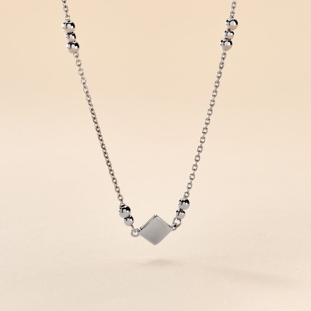 Collier Fancy Argent Blanc - Colliers fantaisie Femme | Histoire d’Or