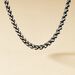 Collier Raph Maille Palmier Acier Gris - Colliers fantaisie Homme | Histoire d’Or