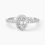 Bague Baroque Party Argent Blanc Oxyde De Zirconium - Bagues solitaires Femme | Histoire d&rsquo;Or