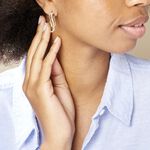 Cr&eacute;oles Hilharriette Or Jaune Strass - Boucles d'oreilles cr&eacute;oles Femme | Histoire d&rsquo;Or