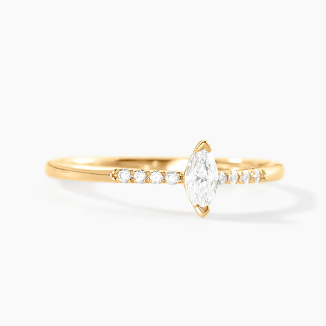 Bague Thelonius Or Jaune Diamant Synthétique - Nouveautés Femme | Histoire d’Or