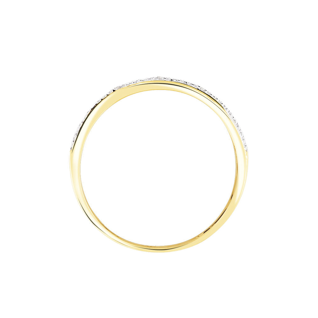 Bague Timira Or Jaune Diamant - Bagues avec pierre Femme | Histoire d’Or