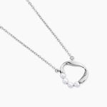 Collier Ecume Argent Blanc Perle De Culture - Colliers fantaisie Femme | Histoire d&rsquo;Or