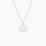 Pendentif Lisa Or Blanc - Pendentifs Naissance Femme | Histoire d&rsquo;Or