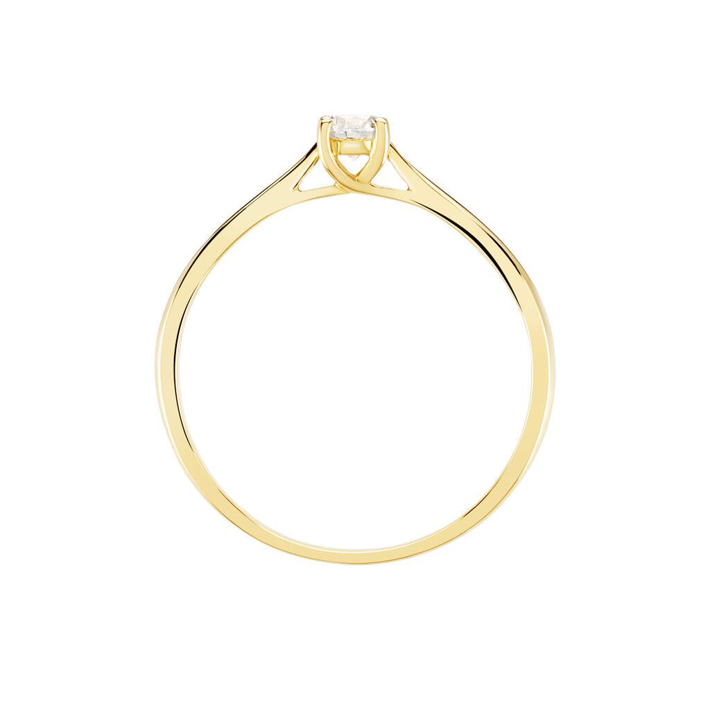 Bague Solitaire One Or Jaune Diamant - Bagues solitaires Femme | Histoire d&rsquo;Or