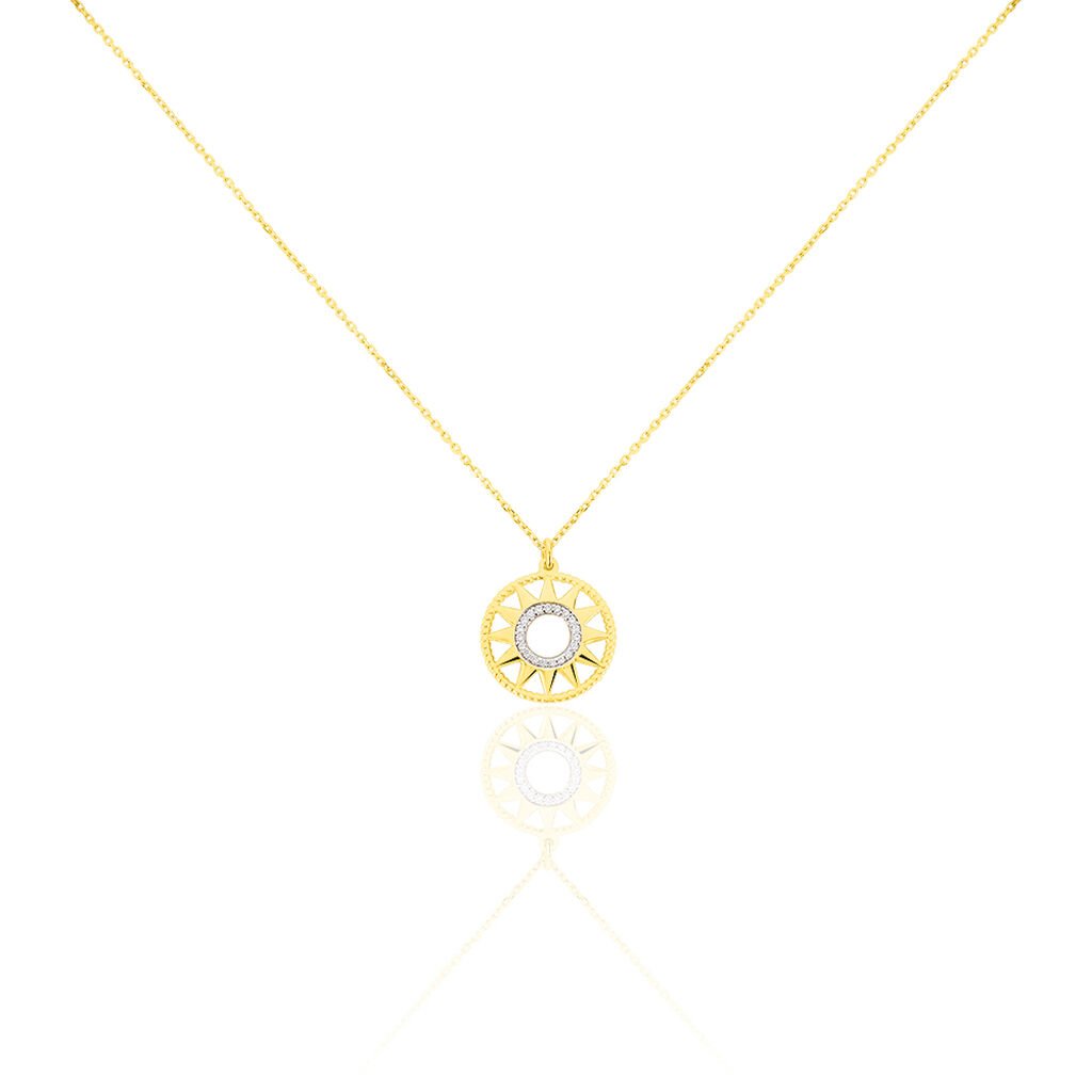 Collier Thallya Or Jaune Oxyde De Zirconium - Colliers Femme | Histoire d&rsquo;Or