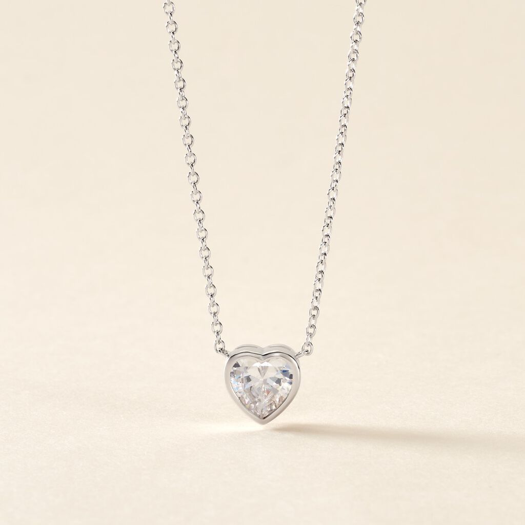 Collier Argent Dahud Oxyde De Zirconium - Colliers fantaisie Femme | Histoire d’Or