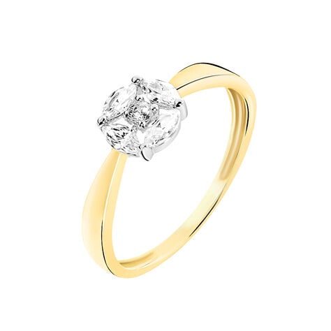 Bague Solitaire Maurena Or Jaune Oxyde De Zirconium - Bagues solitaires Femme | Histoire d’Or