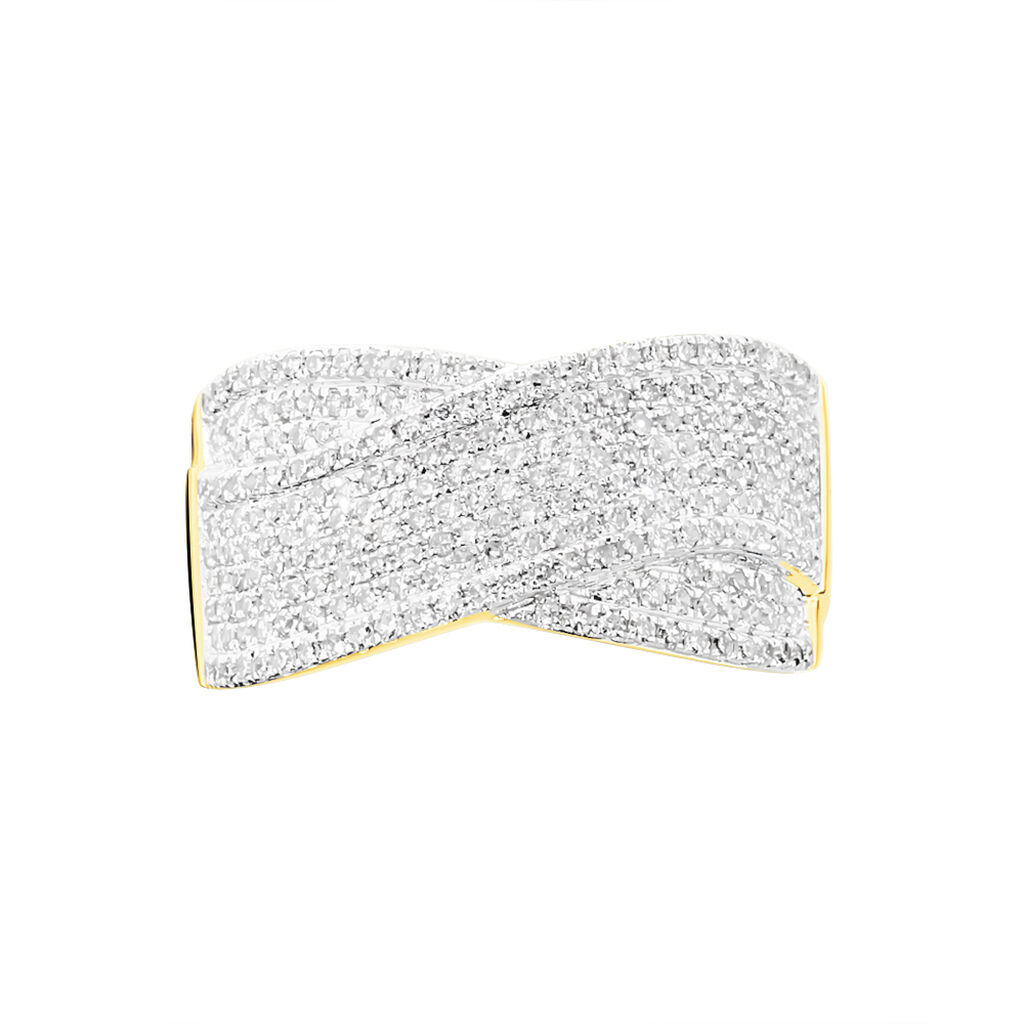 Bague Elyne Or Jaune Diamant - Bagues avec pierre Femme | Histoire d&rsquo;Or