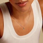 Collier Evasion Argent Blanc Aventurine - Colliers fantaisie Femme | Histoire d&rsquo;Or