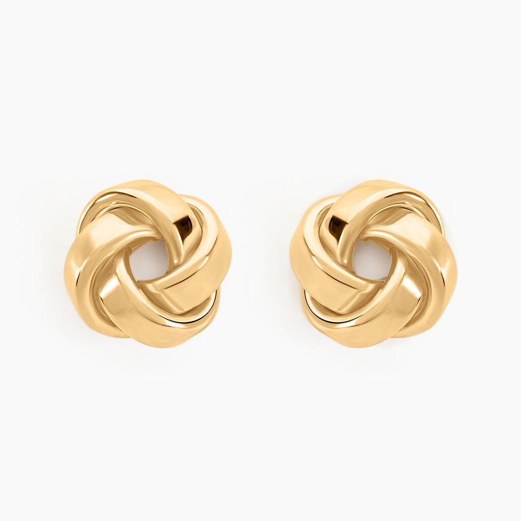 Boucles D'oreilles Puces Or Jaune Gauderique - Clous d'oreilles Femme | Histoire d&rsquo;Or
